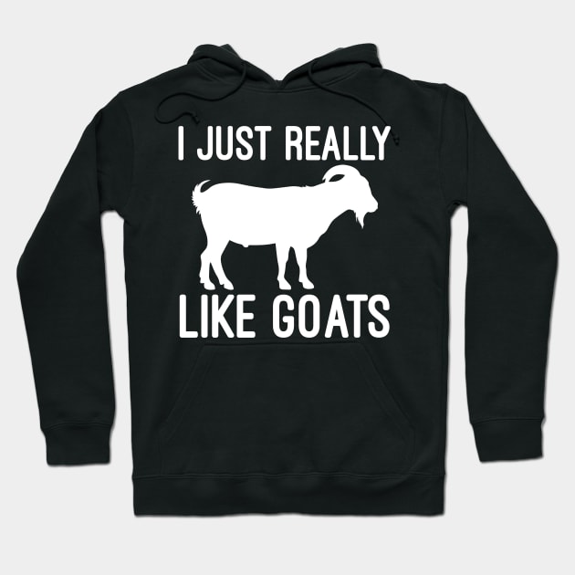 I just really like goats Hoodie by mdshalam